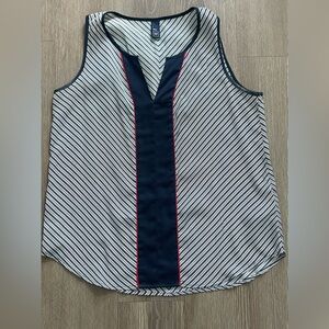 GAP Navy and White Striped Tank